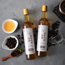[신제품] 천연발효식초 원두커피식초 375ml×2병 (2년숙성)