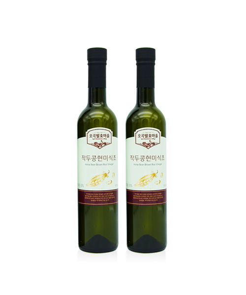 천연발효식초 작두콩현미식초 500ml×2 (2년숙성)