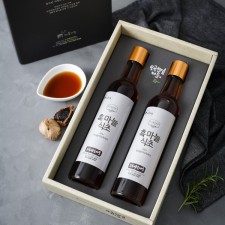 천연발효식초 흑마늘식초 375ml×2 (2년숙성)