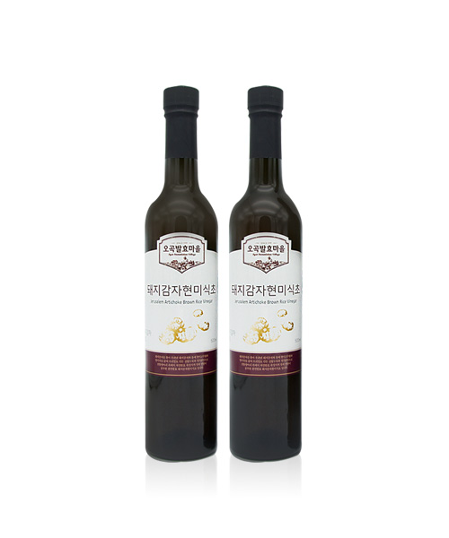 [대표상품]천연발효식초 돼지감자현미식초 500ml×2(2년숙성)