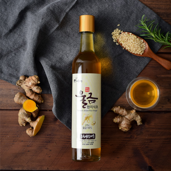 천연발효식초 울금식초375ml x2 (2년숙성)