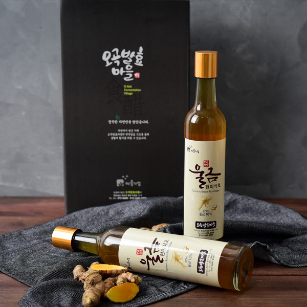 천연발효식초 울금식초375ml x2 (2년숙성)