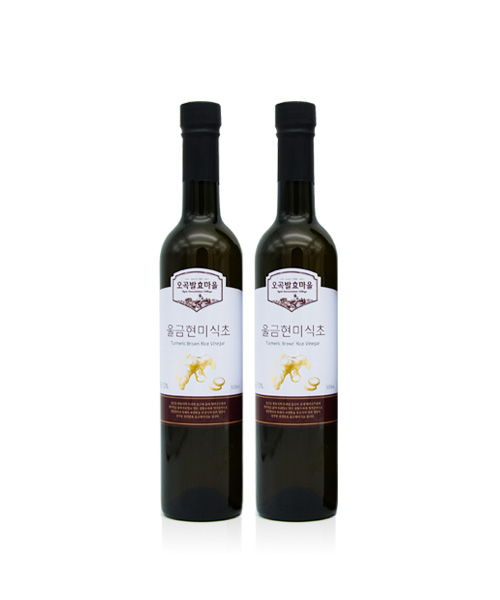 천연발효식초 울금현미식초 500ml×2 (2년숙성)